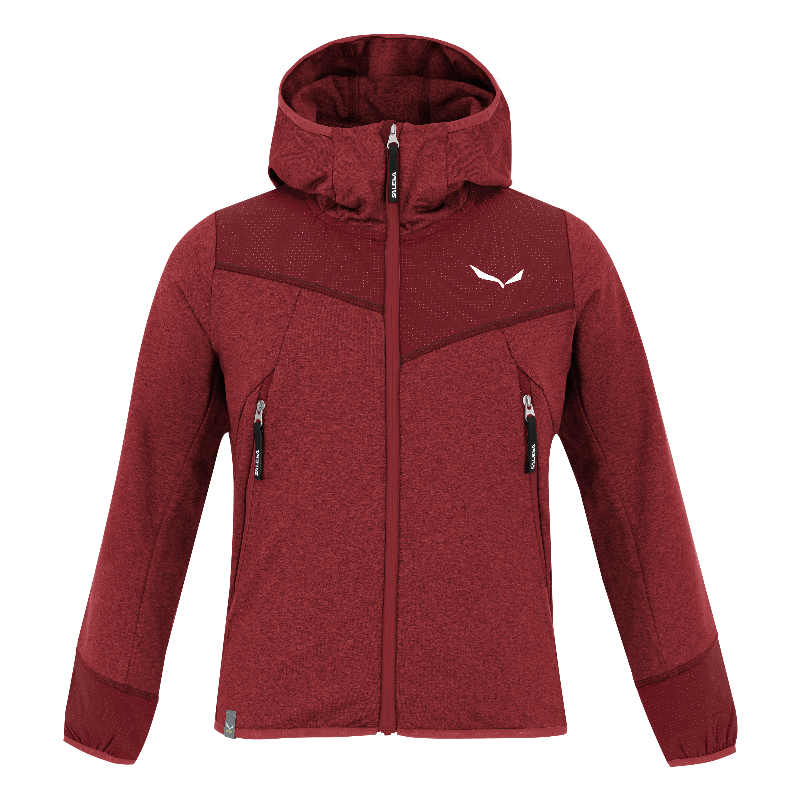 Giubbotto con cappuccio Agner Melange Polarlite Full Zip per bambini