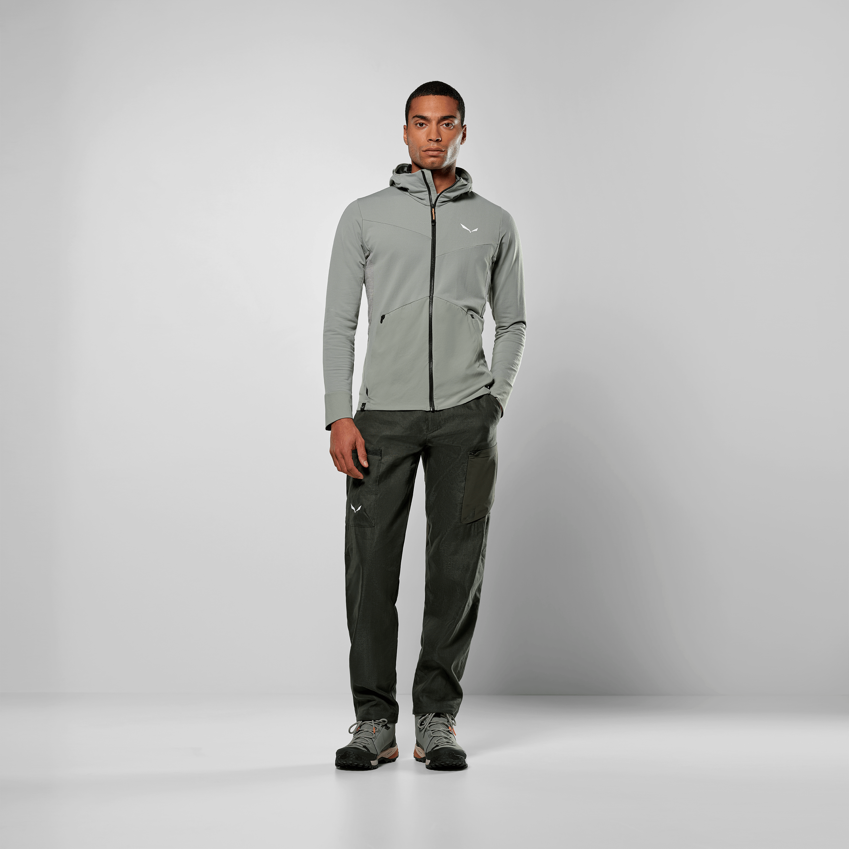 Giubbotto con cappuccio Puez Merino Durastretch Uomo