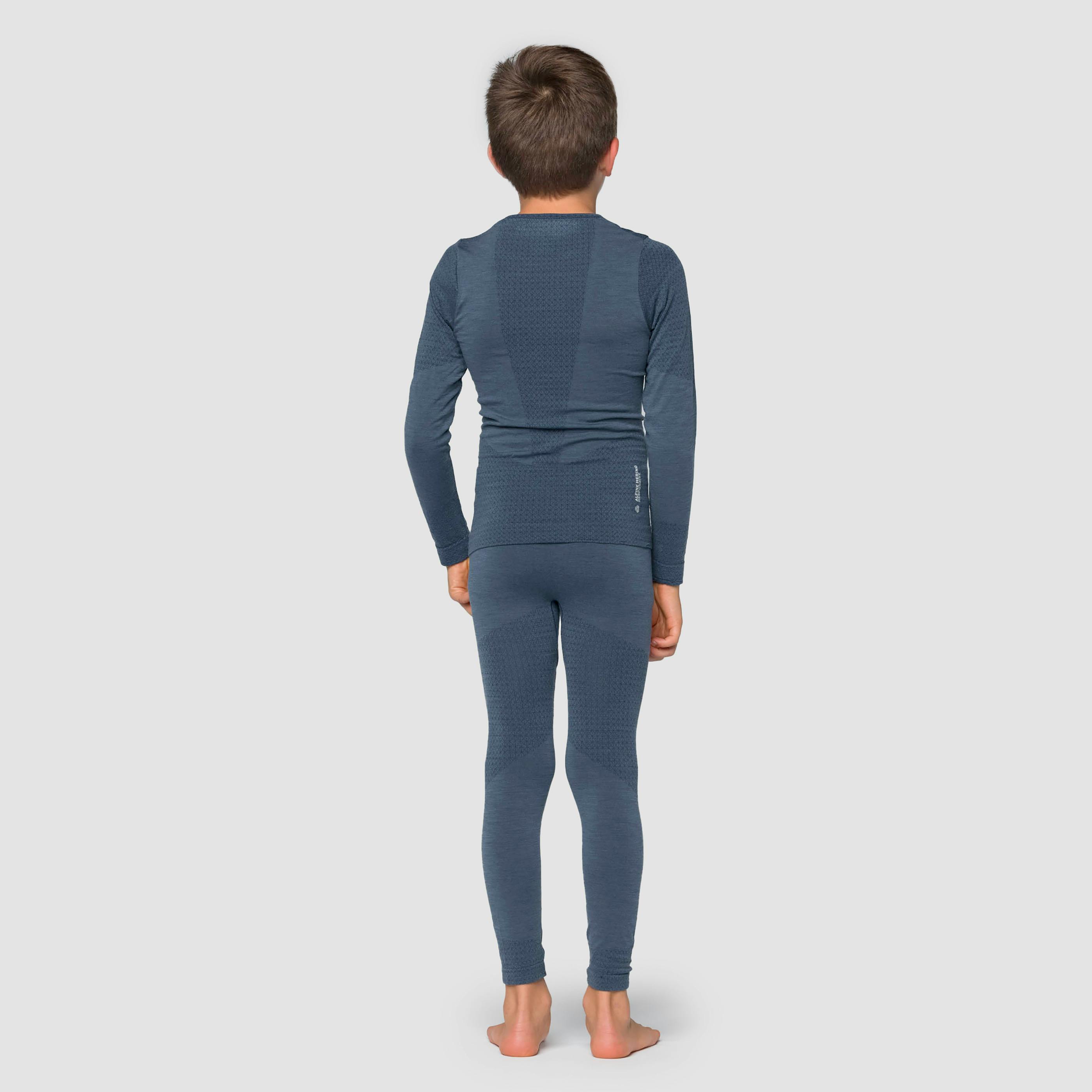 Zebru Medium Warm Alpine Merino Responsive Maglietta a Maniche Lunghe per Bambini