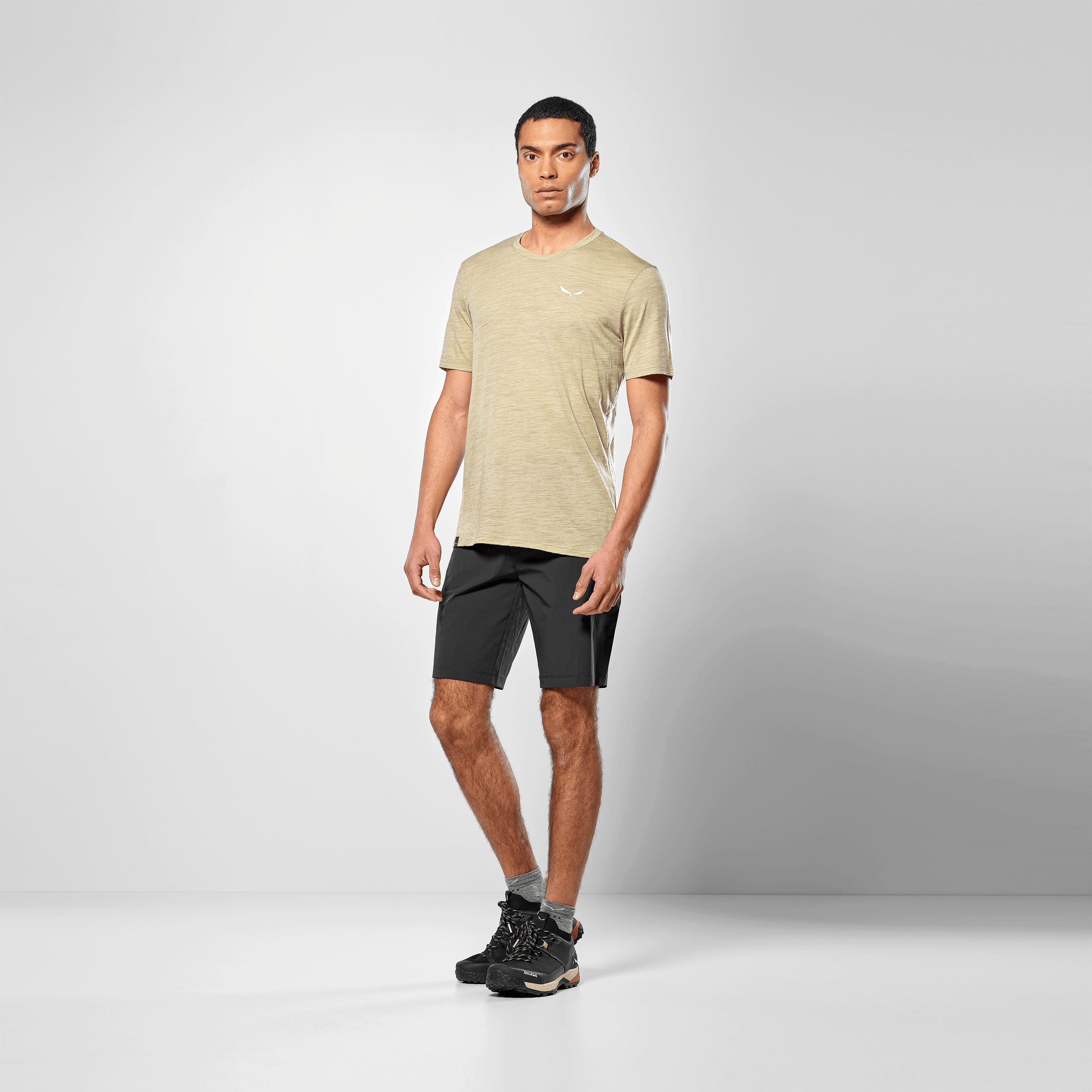 T-shirt Uomo Minilogo Eagle Merino