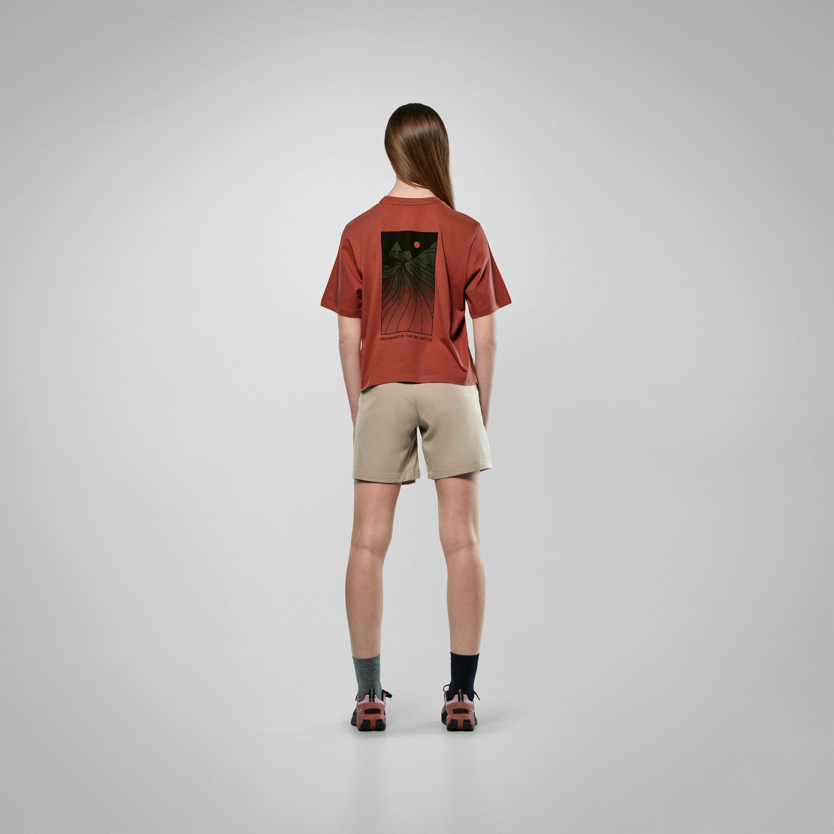 T-shirt largo Sunset Eagle per donna